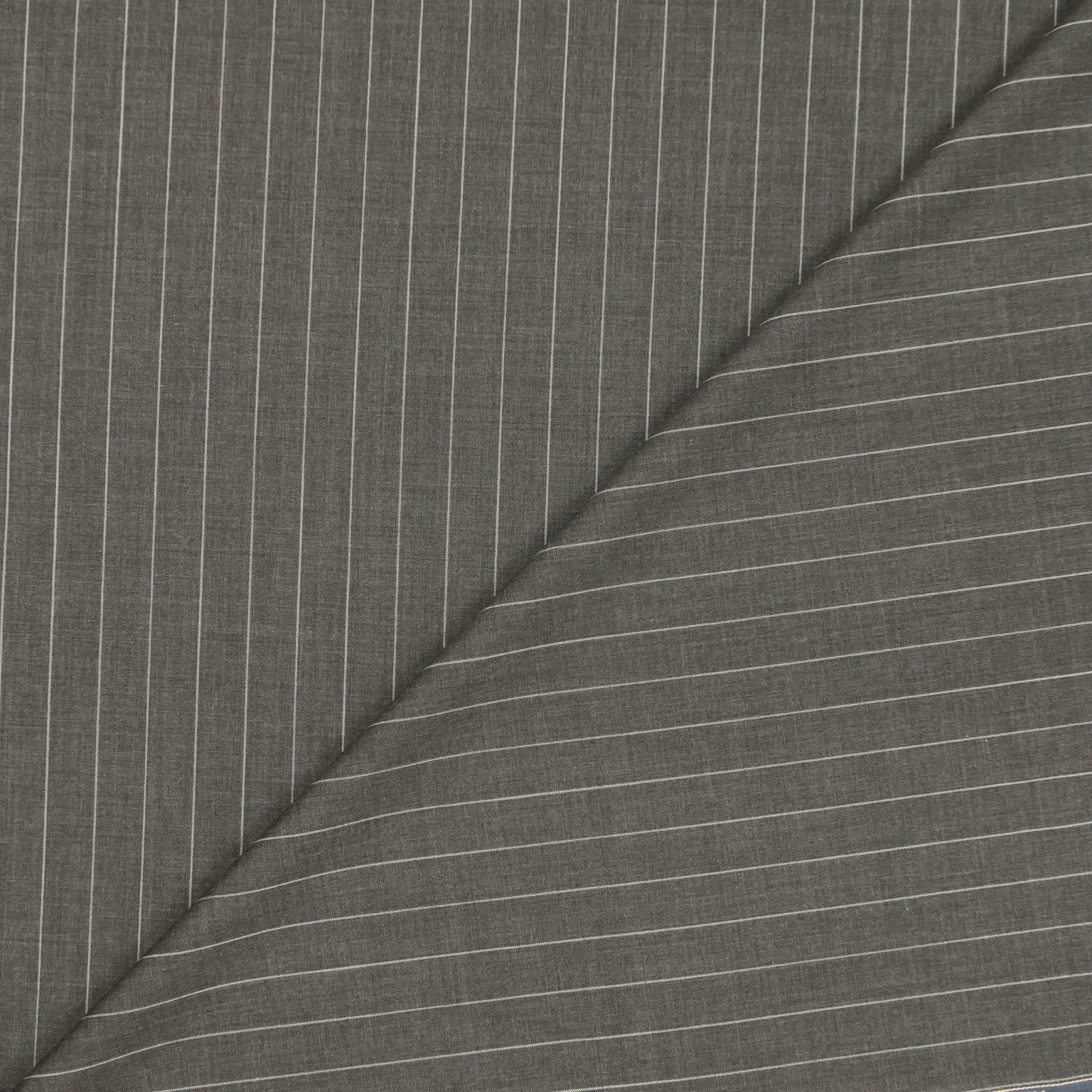 Brown and Beige Striped Doppio Ritorto Australian Wool Suiting Fabric