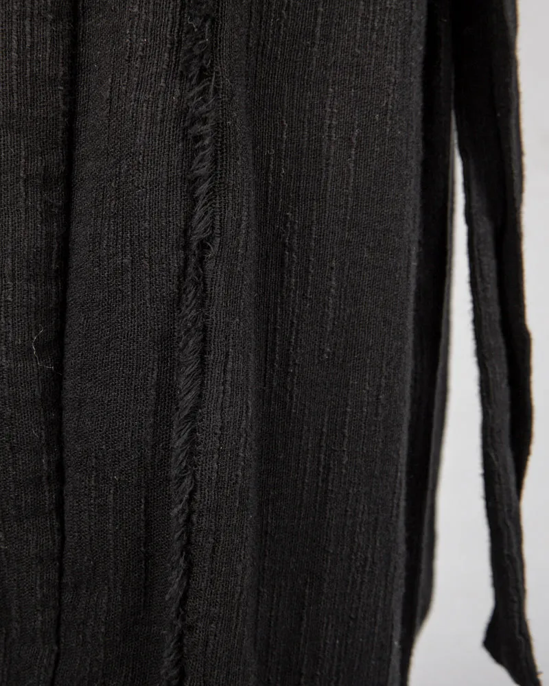 Low crotch cotton trousers