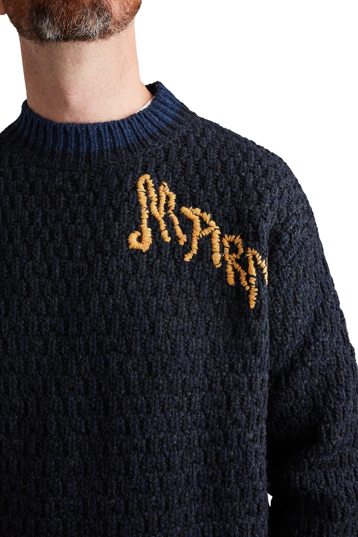 Marni Mouline' Shetland Sweater 'Ink'