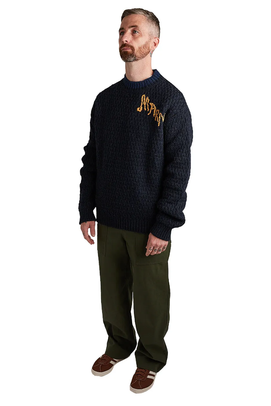 Marni Mouline' Shetland Sweater 'Ink'