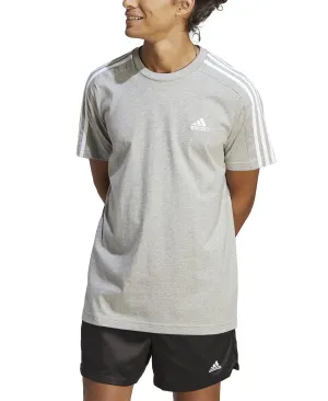 Men's Essentials 3 Stripes T-Shirt standard cut and graphic design with logo, standard big and tall adidas