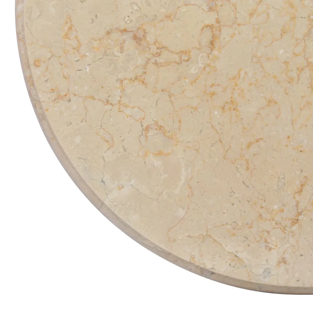 Table Top Cream Ø50x2.5 cm Marble