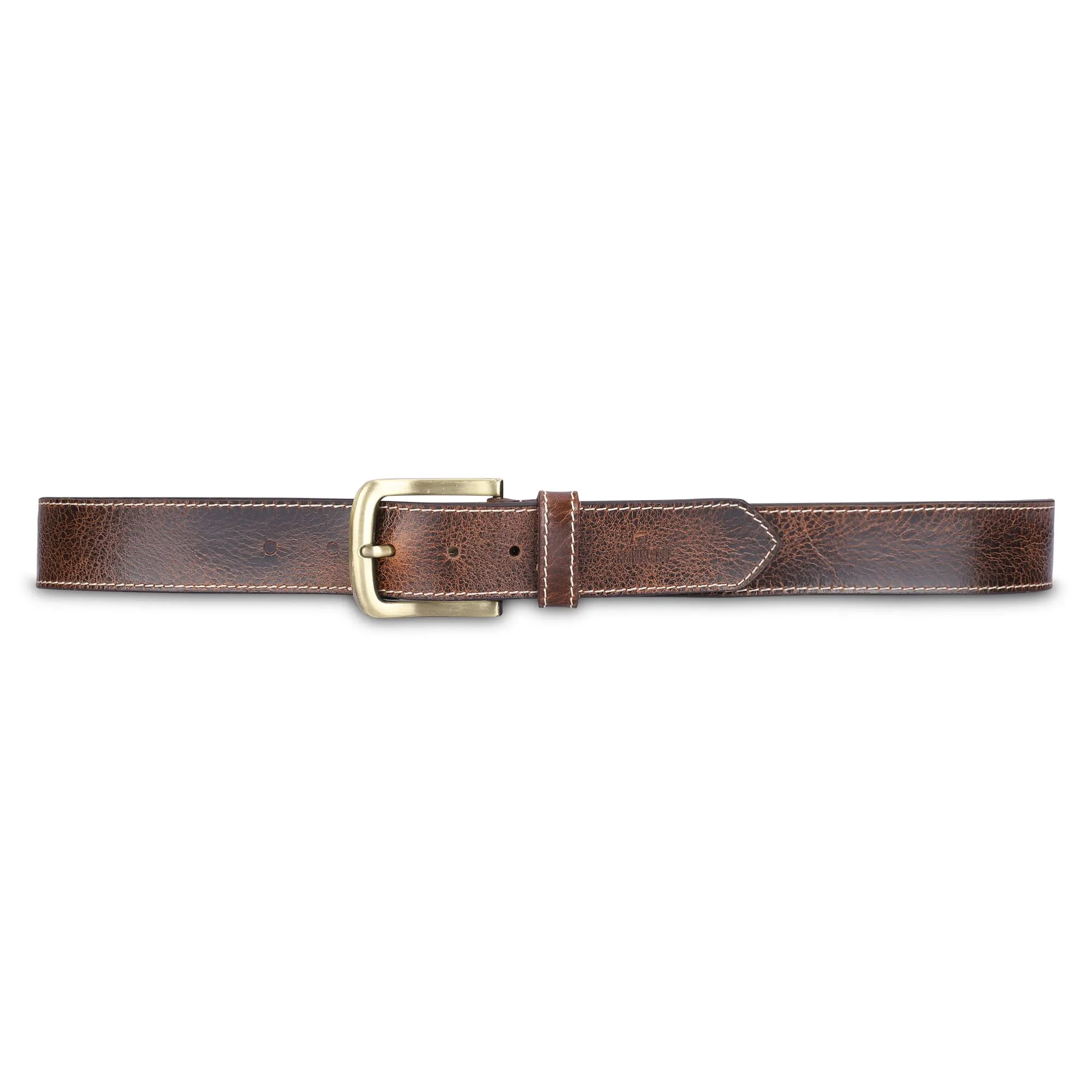 THE CLOWNFISH Men's Genuine Leather Belts - Brown (Size-40 inches)